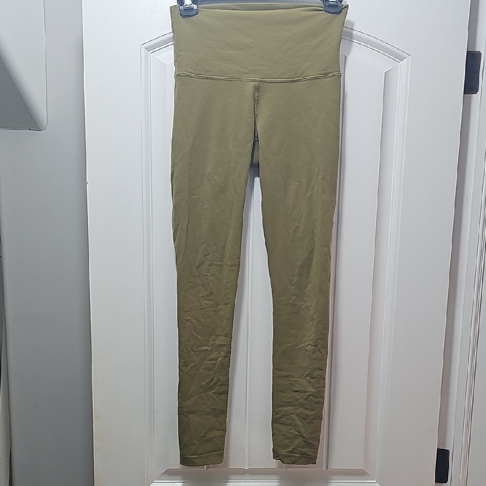 Aritzia Olive Green High Rise XS Leggings